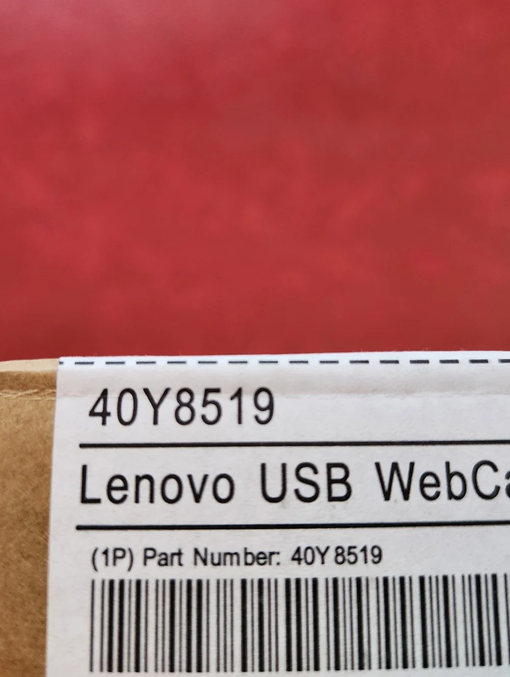 Lenovo Web Camera Model 40Y8519 New In Open Box